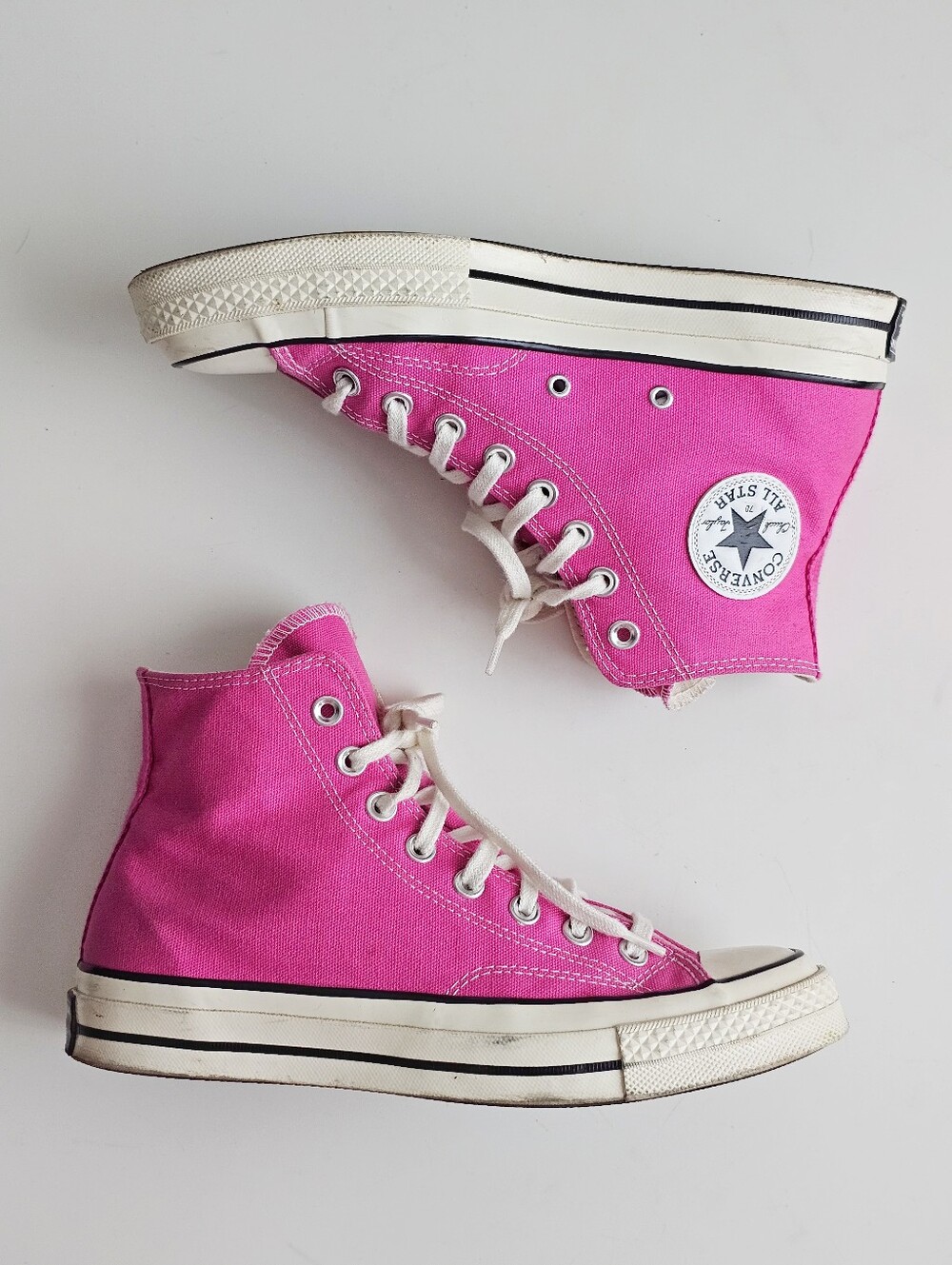 Converse Chuck Taylor All Star 70 Hi Hot Pink Canvas High Top Sneakers Unisex 7